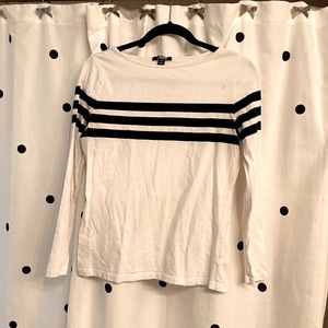 Chaps Striped Long Sleeve Tee